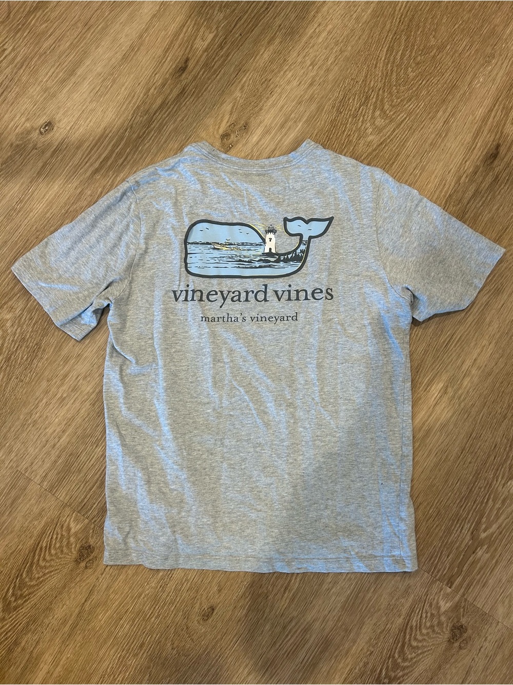 Vineyard Vines Light Gray Martha’s Vineyard inspired tee